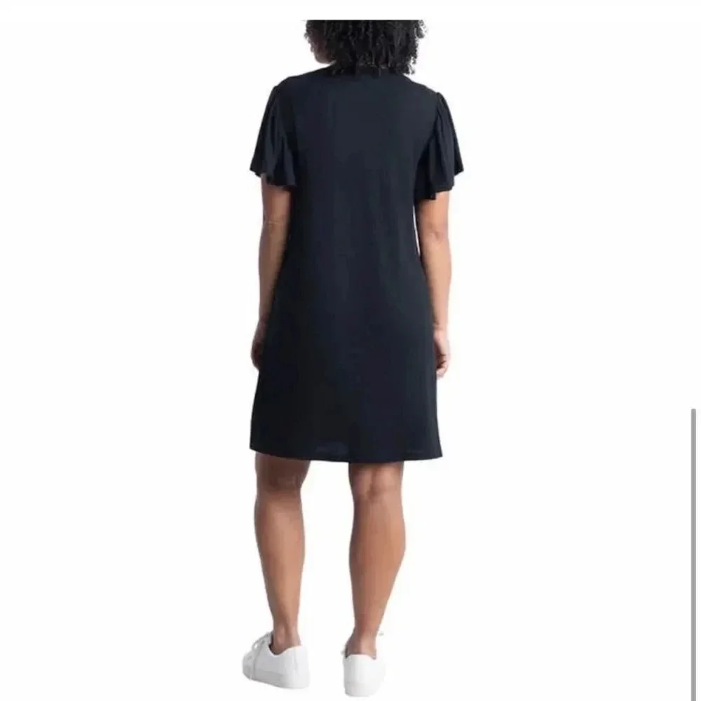 Ecothreads Ladies' Flutter Sleeve Dress - Picture 3 of 6